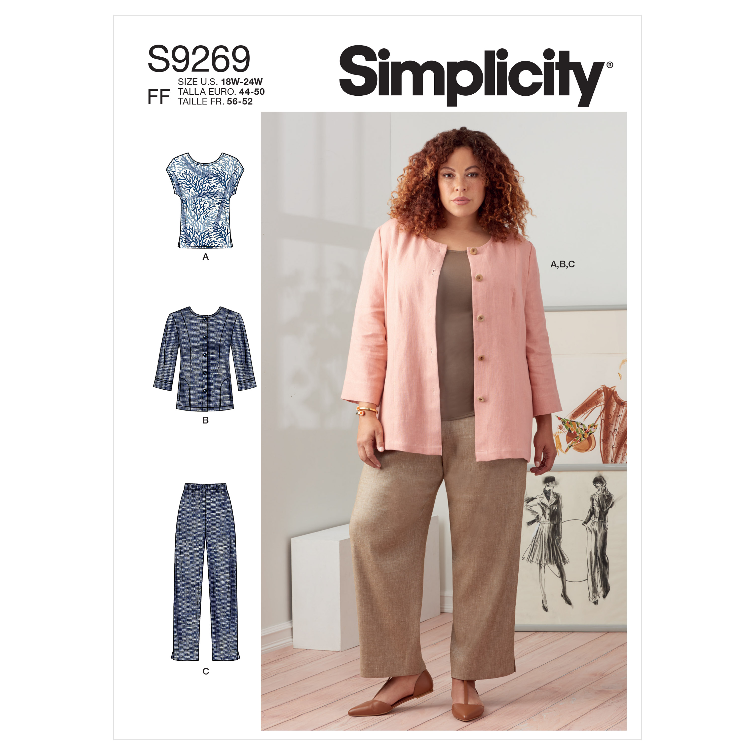 Simplicity Sewing Pattern S9929 Misses' and Women's Lounge Set by