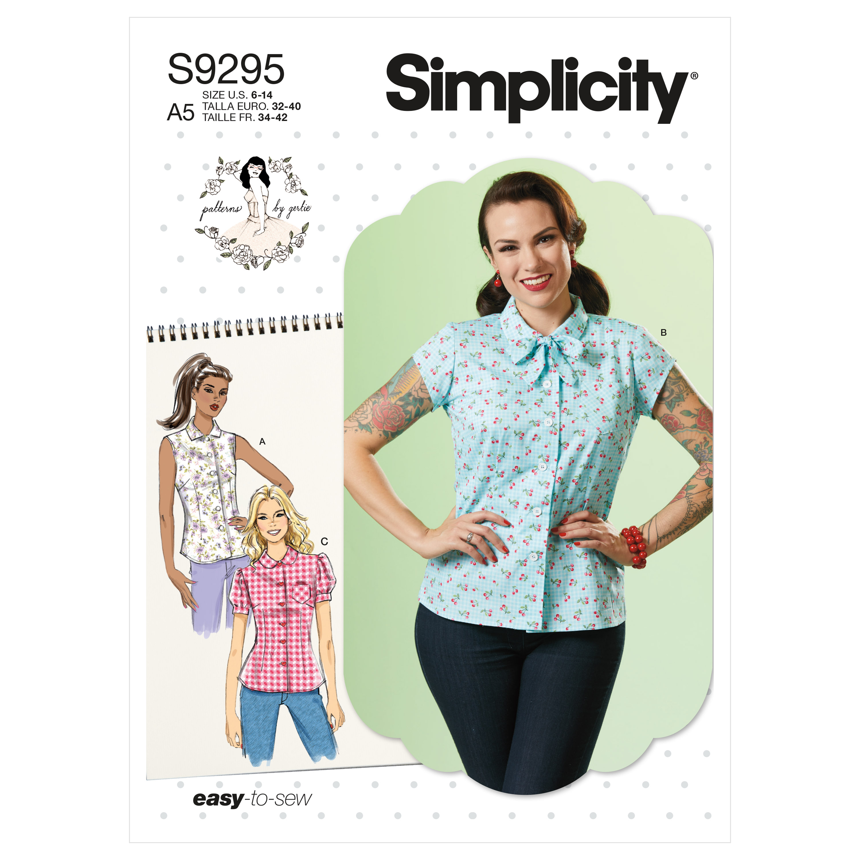 Simplicity 9295 Misses' Top