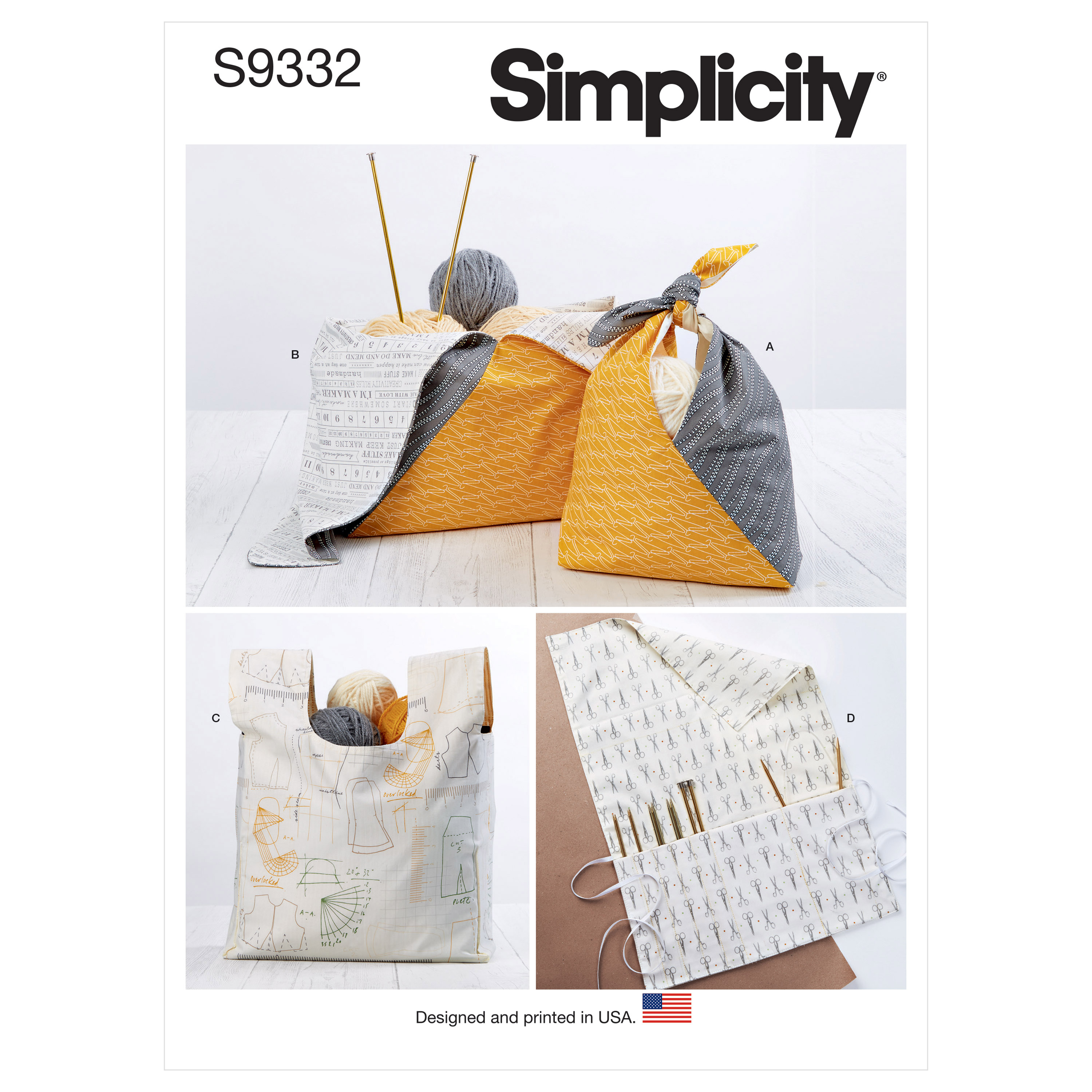 Simplicity 9332 Craft Bags