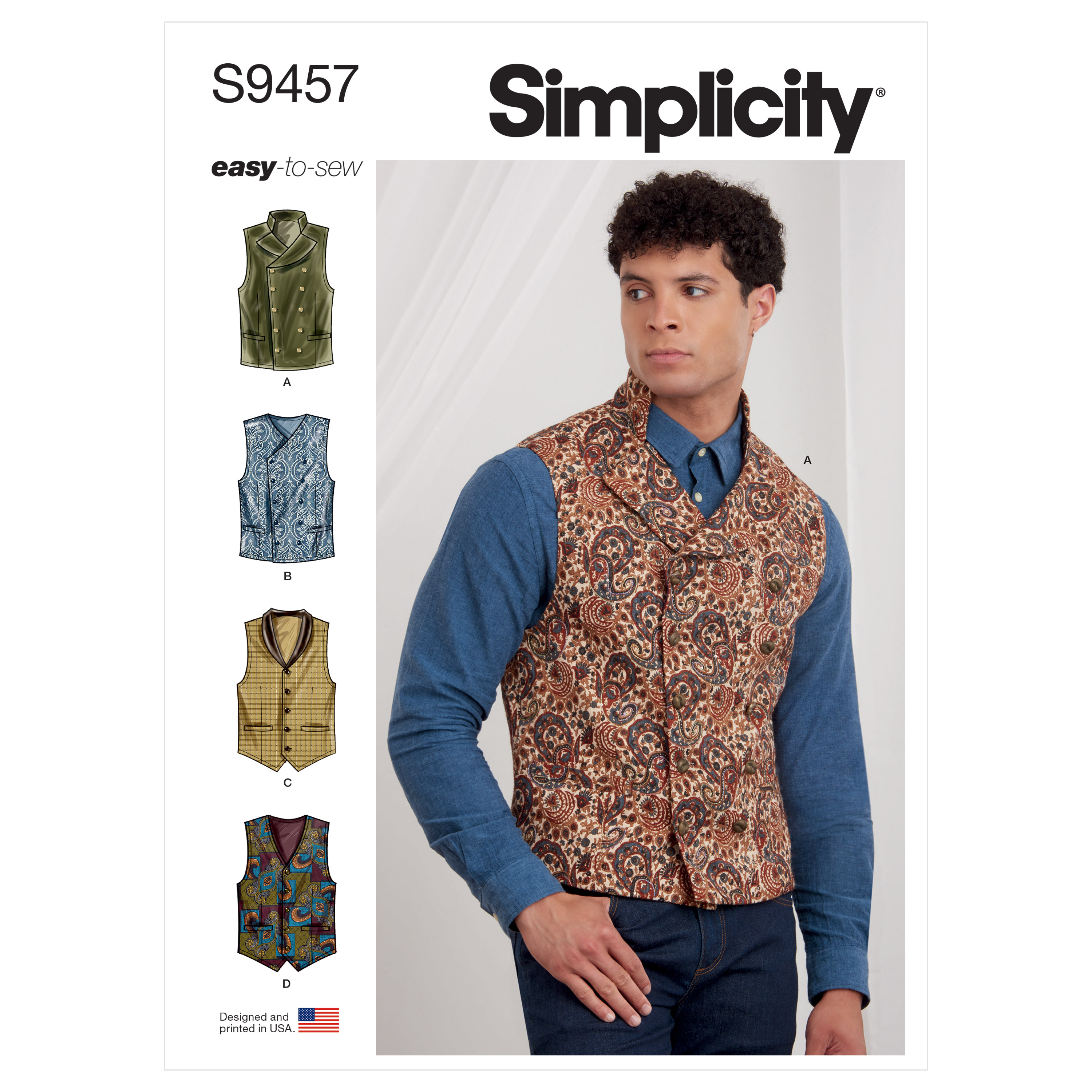 Simplicity 9457 Men's Vests