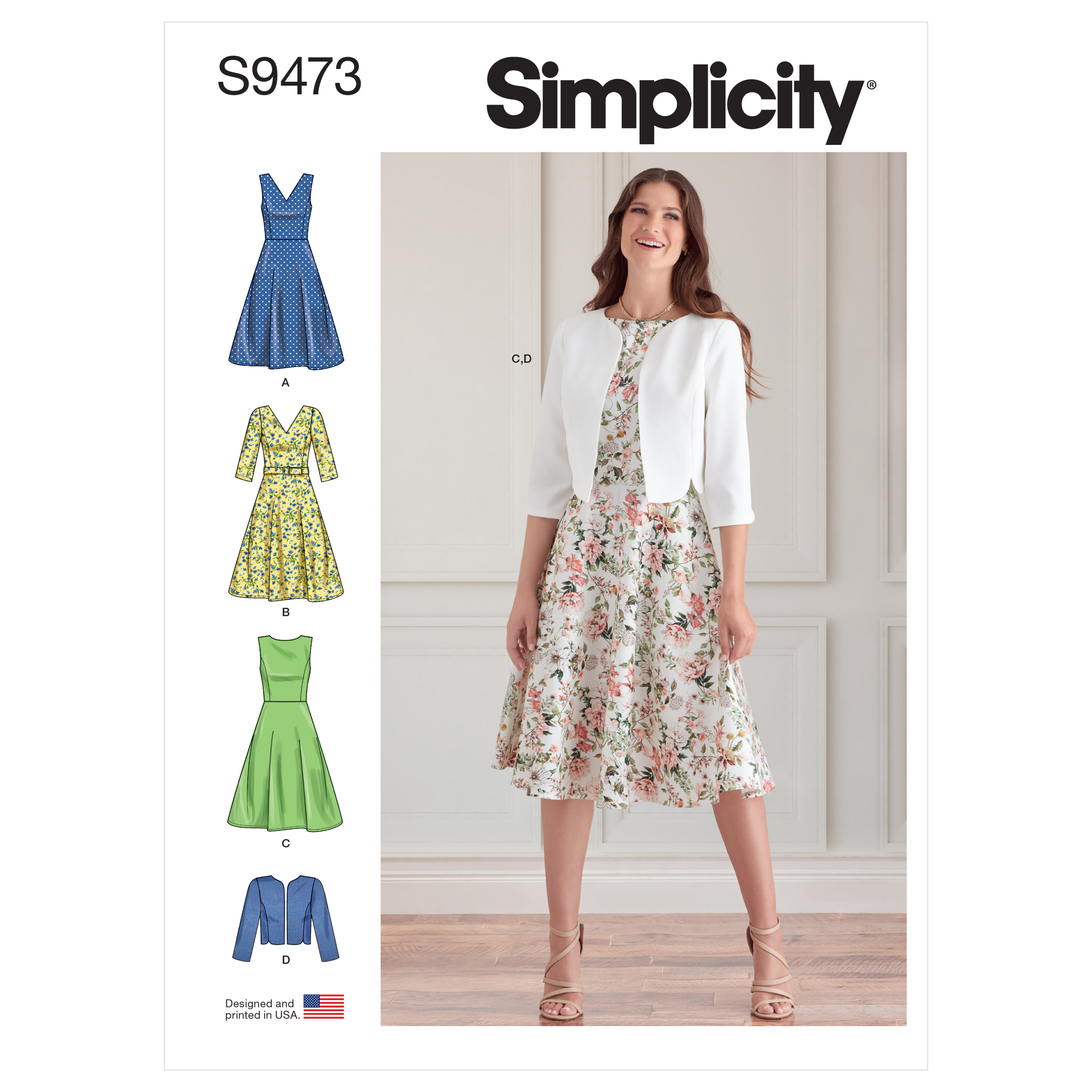 Simplicity 9473 Misses' Dresses and Jacket