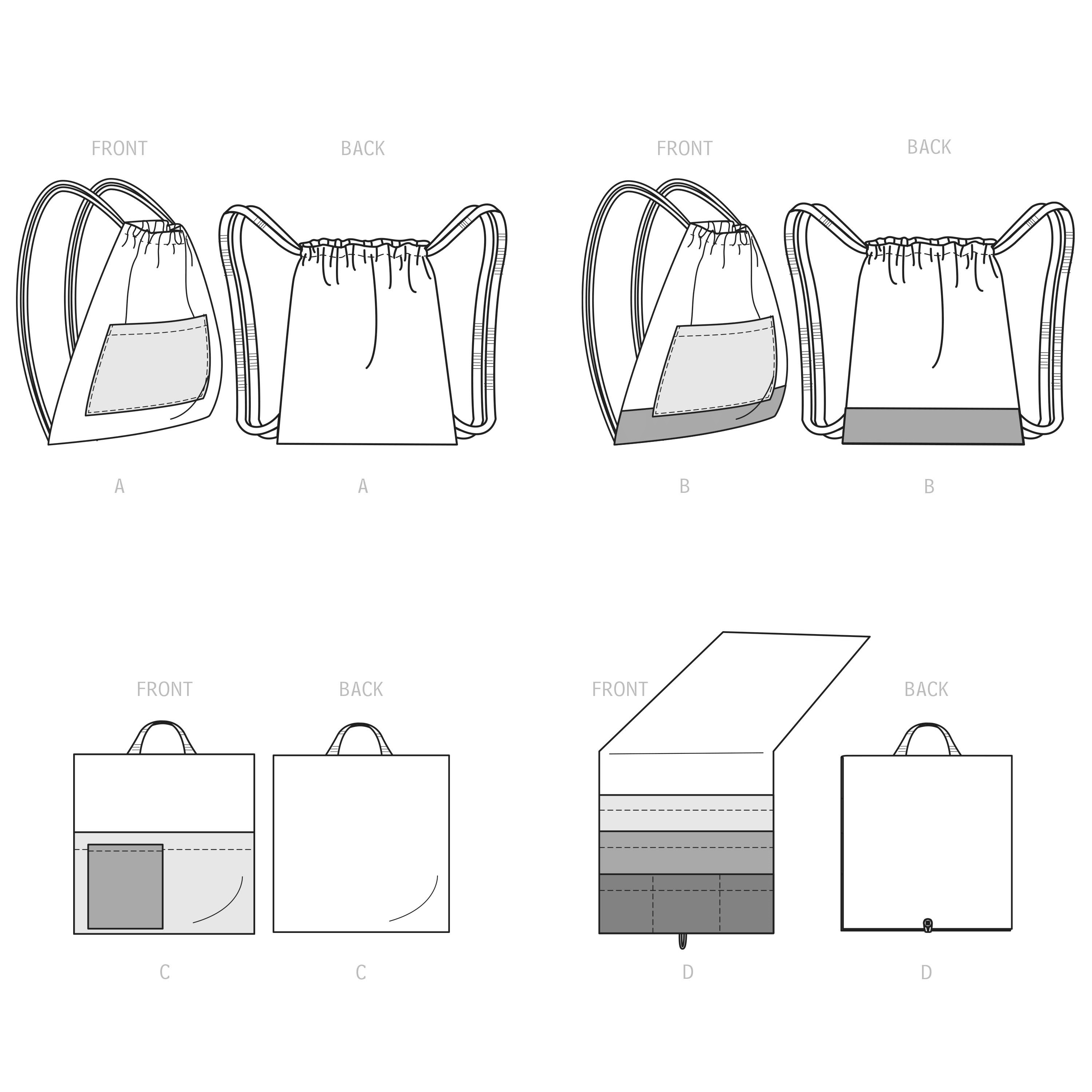 Simplicity 9513 Backpacks, Reading Pillow, Bed Organizer