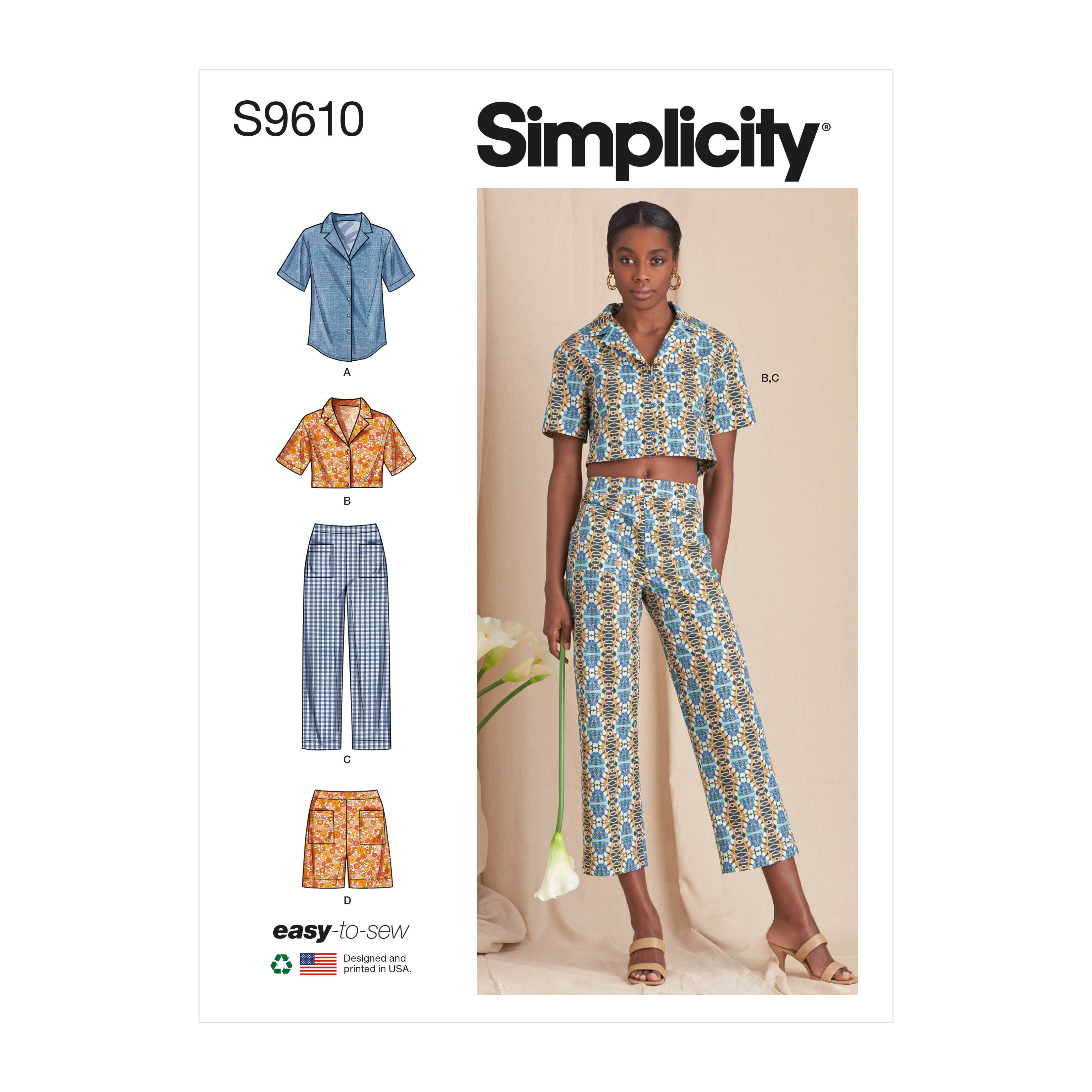 Simplicity Women's Learn To Sew Crop Tops Sewing Pattern, 8549  Top sewing  pattern, Crop top sewing pattern, Crop top pattern