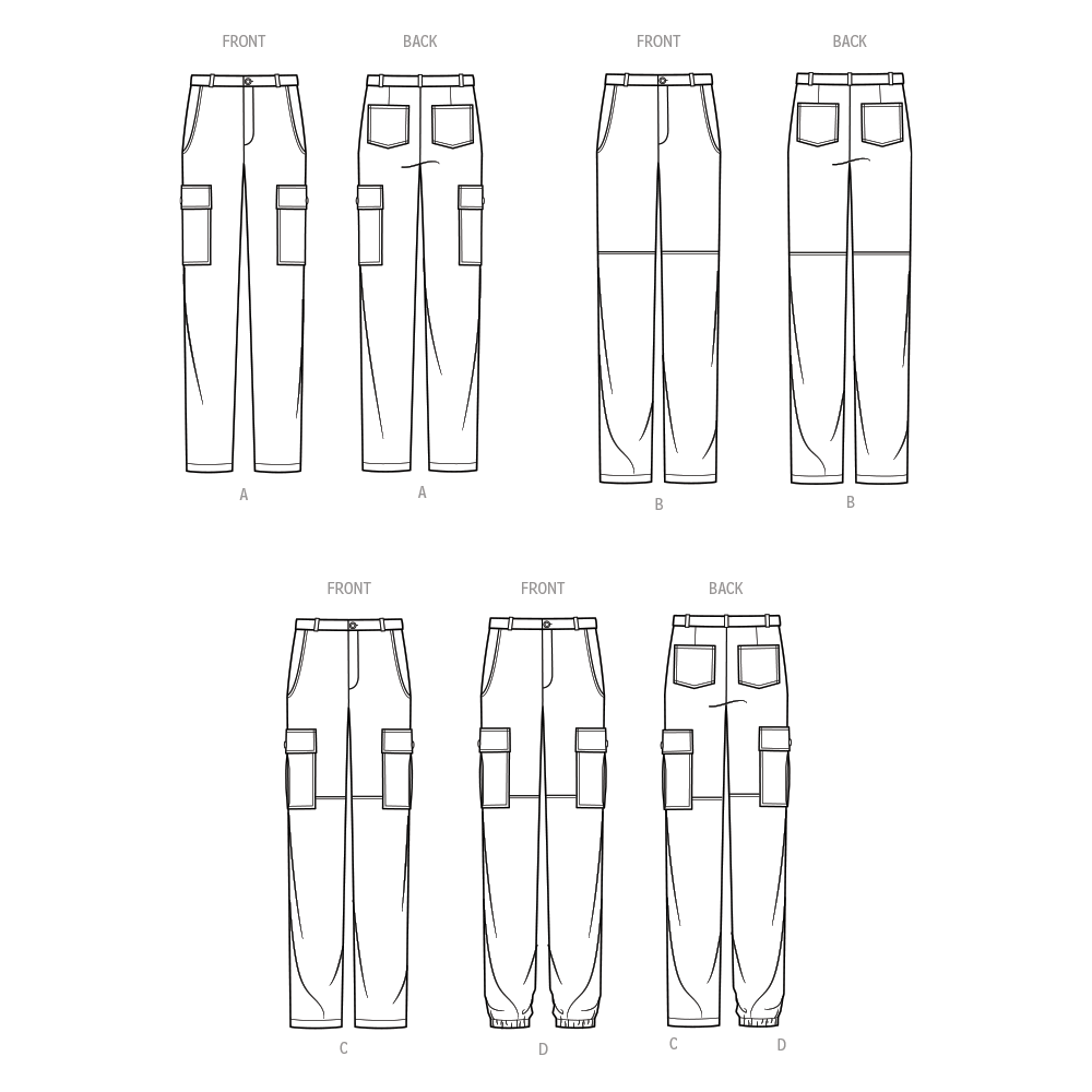 Simplicity 9693 Men's Cargo Pants