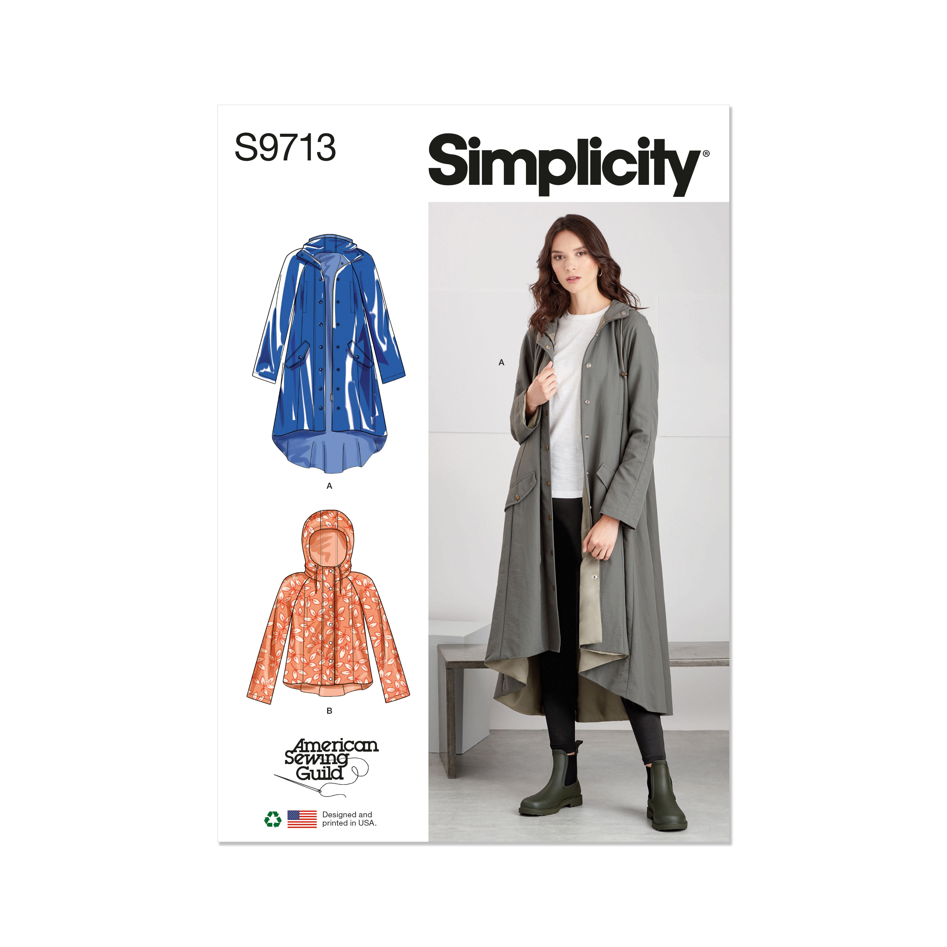 Simplicity 9713 Misses' Jacket in Two Lengths - Designed for American ...