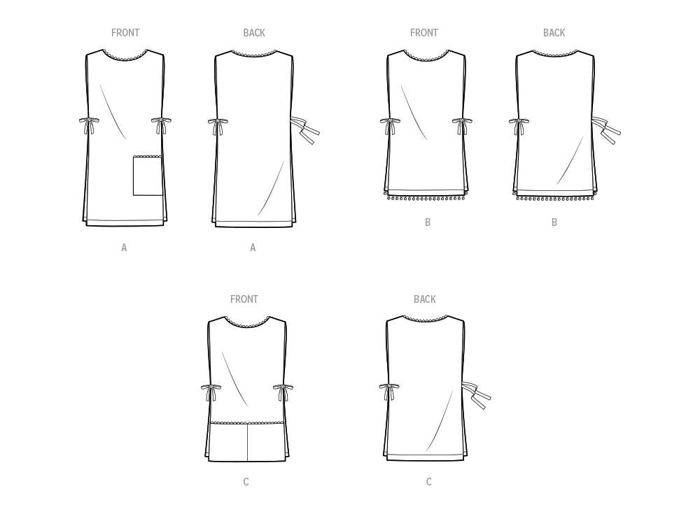 Simplicity 9726 Misses' Vintage Apron or Beach Cover-up in