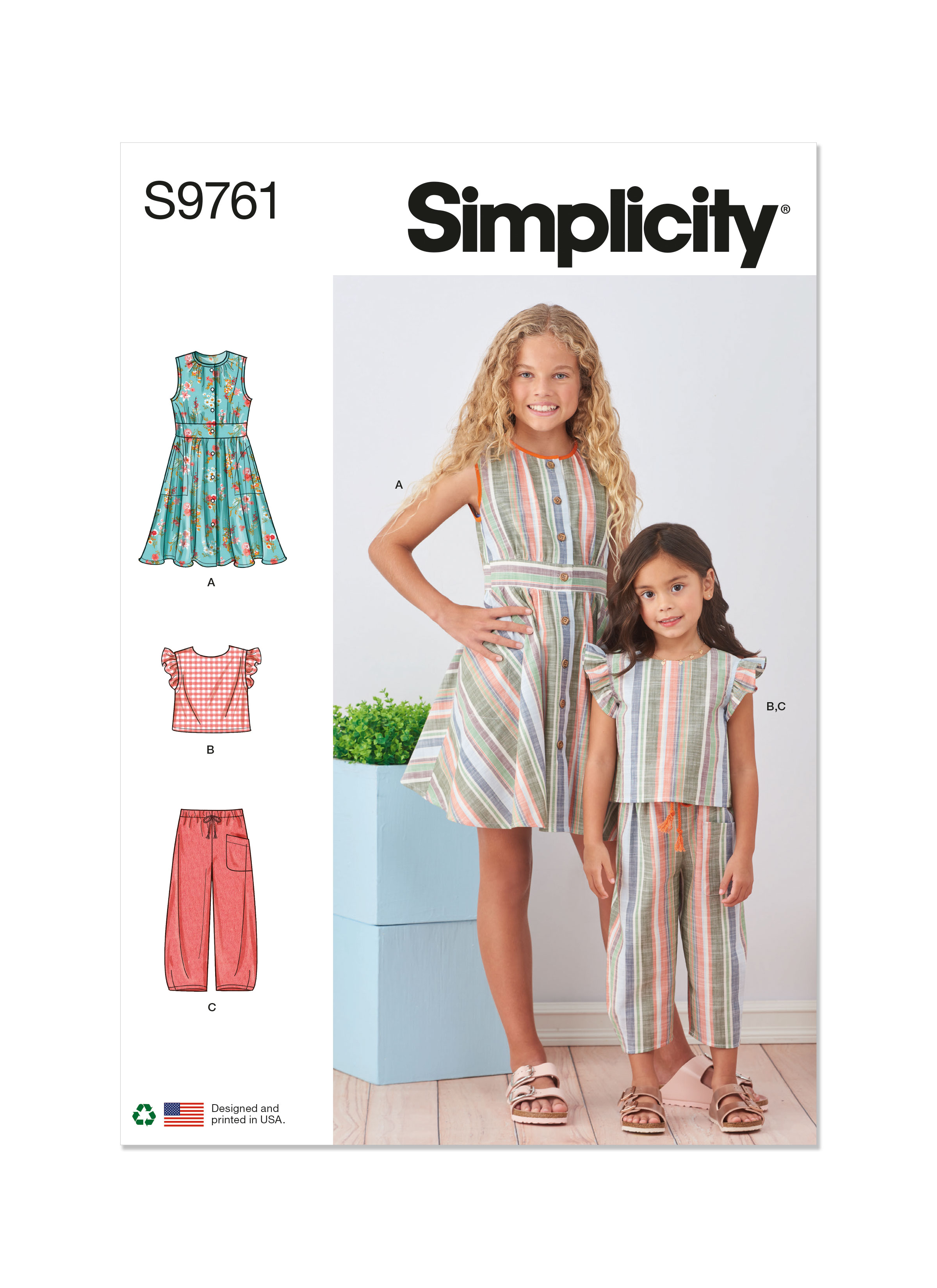 Simplicity 2469 Girl's Easy to Sew Dress, Top, Capri Pants and Jacket  Sewing Pattern Size 7, 8, 10, 12, 14 UNCUT -  Canada