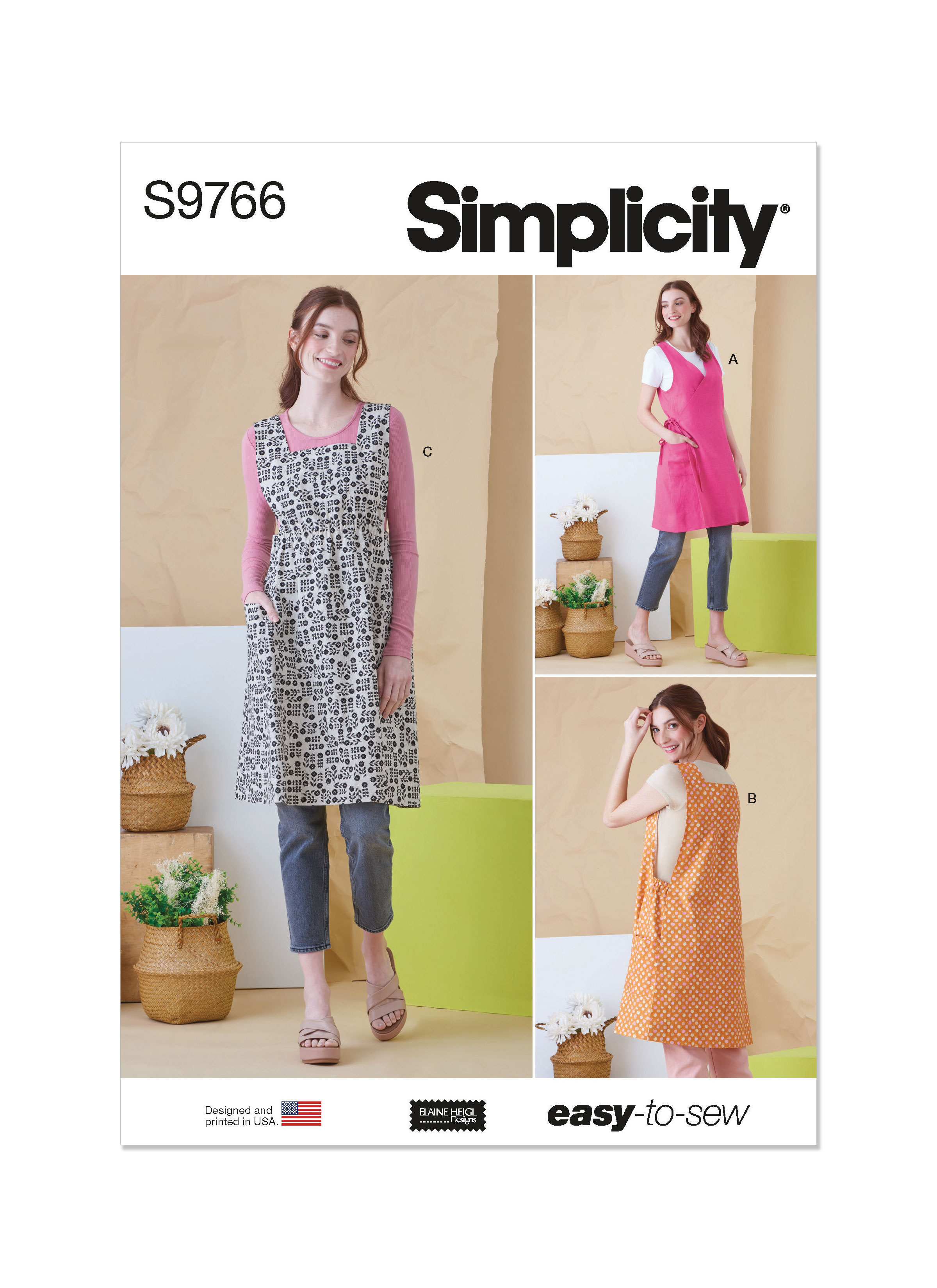 Simplicity 1140 Aprons in Four Styles