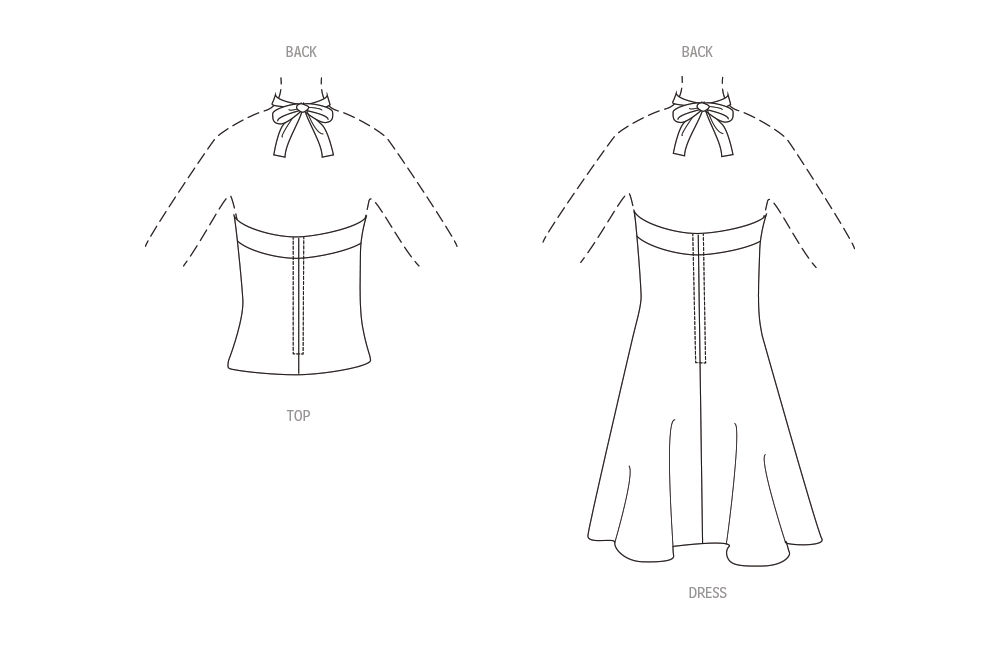 Simplicity 9794 Misses' Knit Short Halter Dress and Halter Top