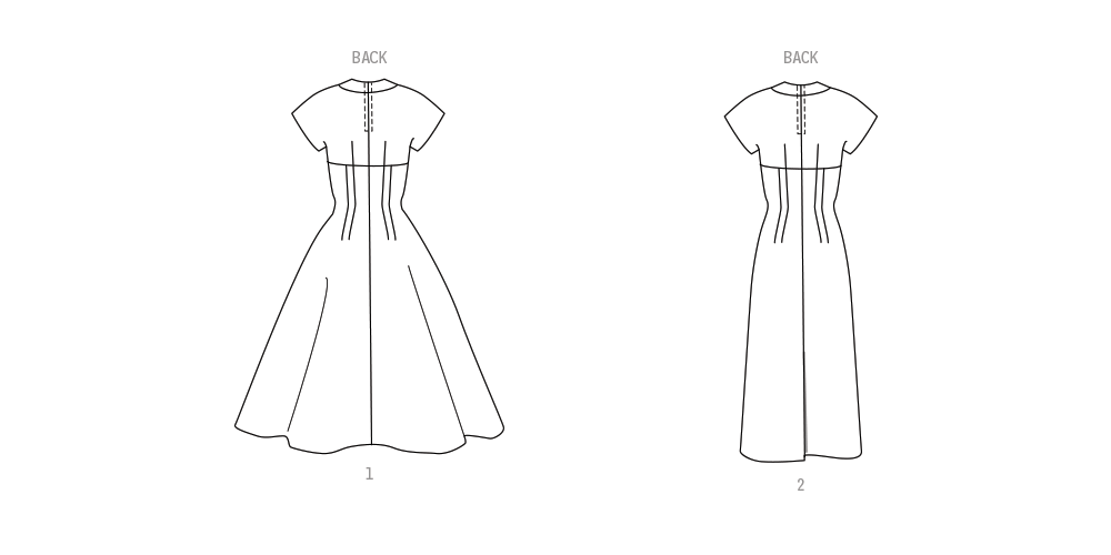 Simplicity 9849 Misses' Dress with Skirt Variations