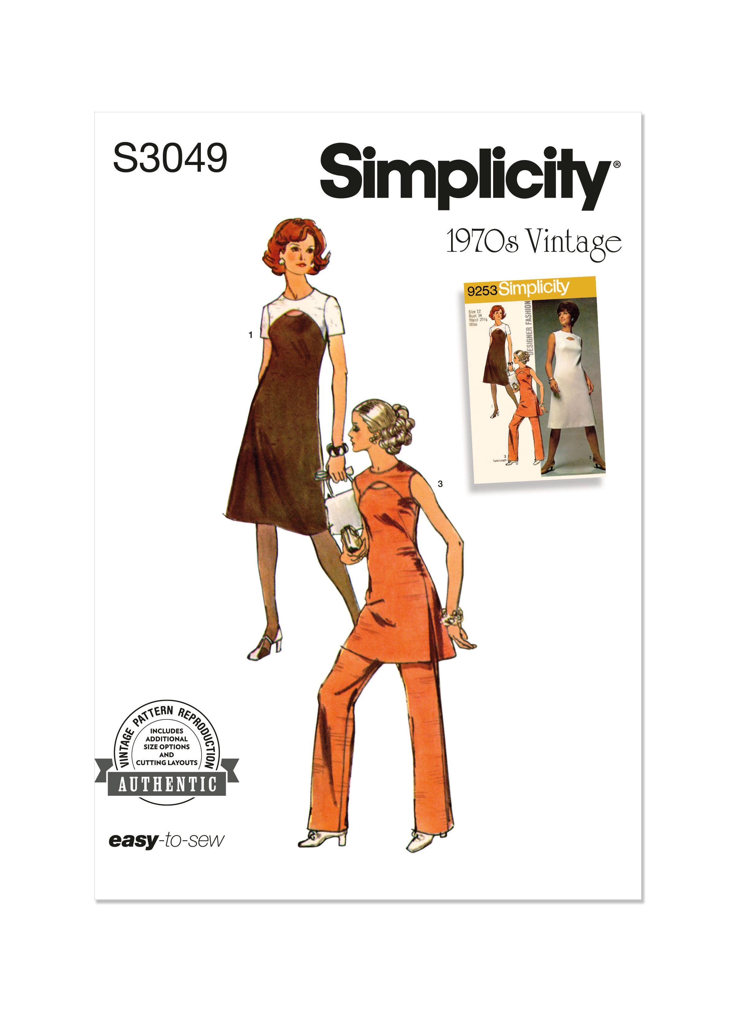 Simplicity ソーイングパターン 2448 Misse's Tops, まよう H5