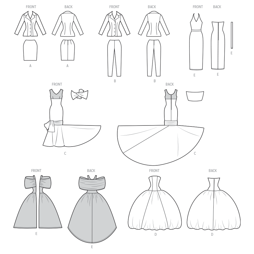Simplicity 9939 11 1 2 fashion doll clothes by andrea schewe designs