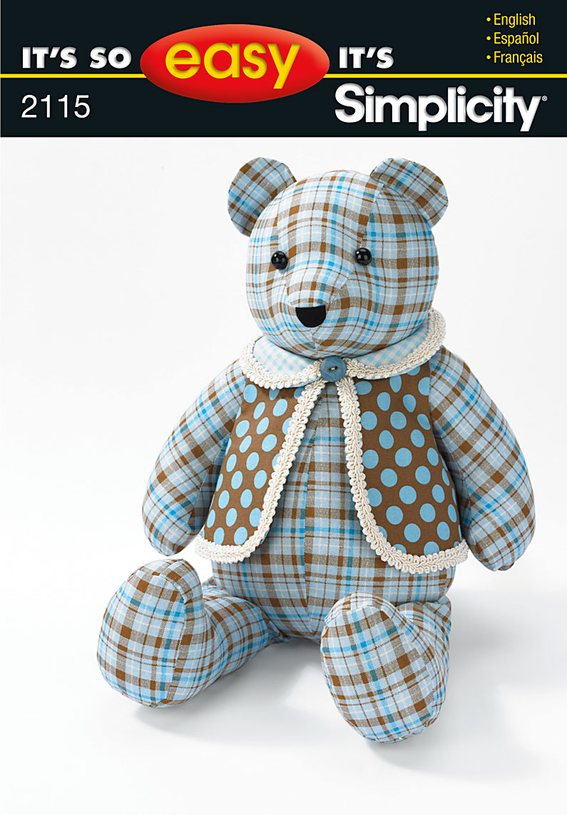 simplicity teddy bear pattern