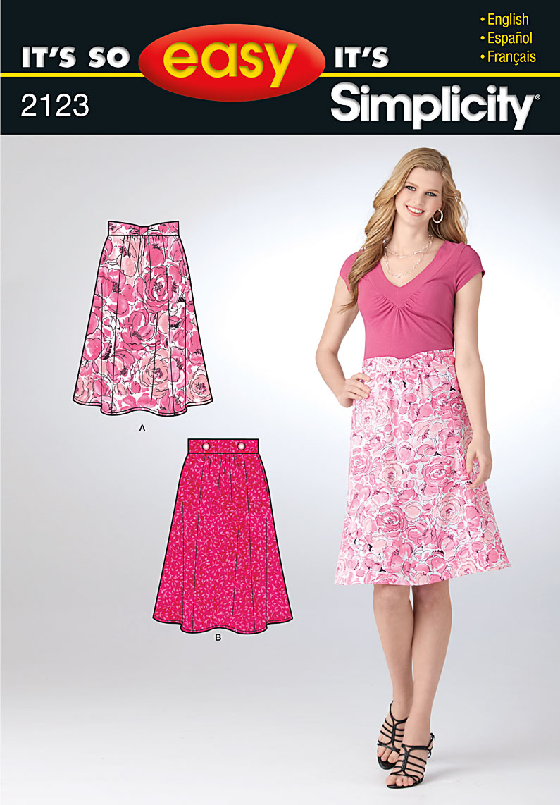 Simplicity 2123 Misses skirt