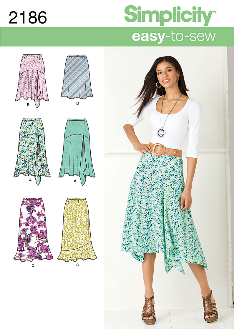 Simplicity 2186 Misses' Skirts