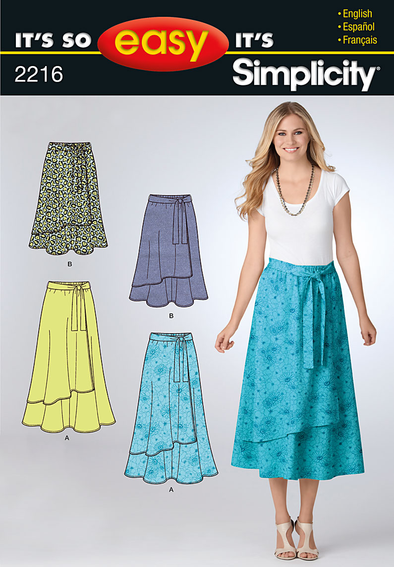Simplicity 2216 It's So Easy Misses' Skirts