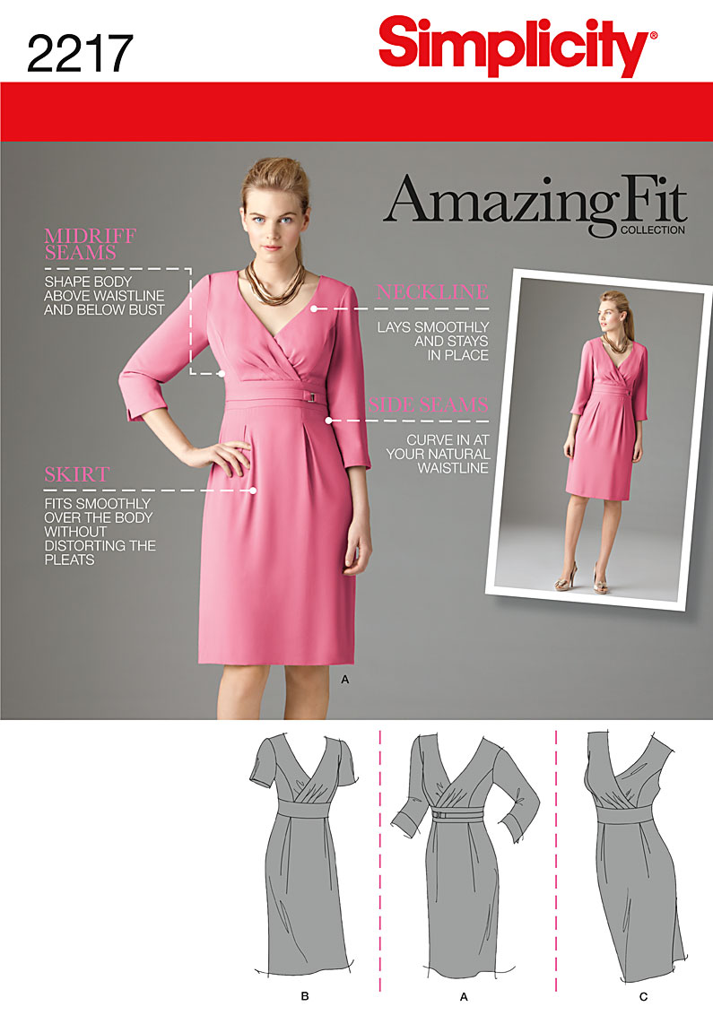 Simplicity 2217 Misses Amazing Fit Dresses