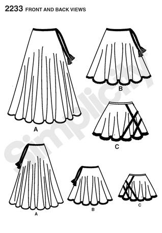 Simplicity 2233 Misses' Circle Skirt. SUEDEsays Collection