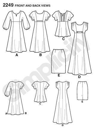 Simplicity 2249 Misses' & Plus Size Dresses