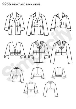 Simplicity 2256 misses jackets and coats