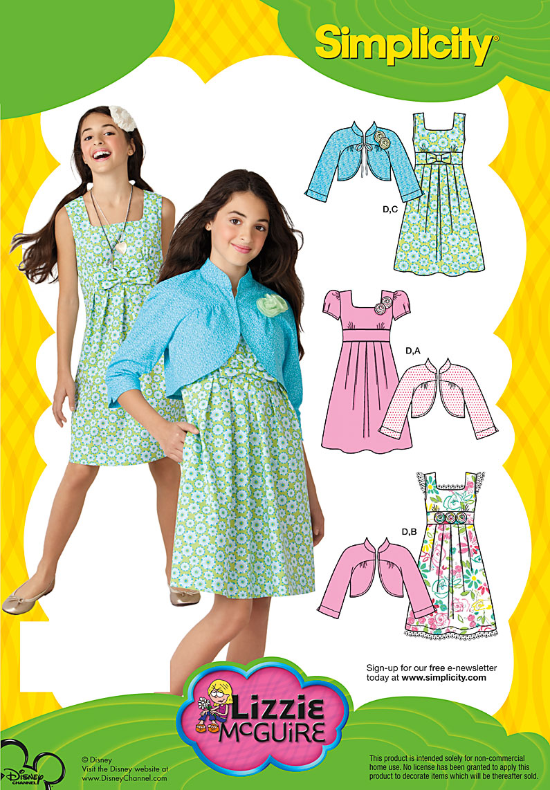 Simplicity 2266 Girls Dress and Jacket  Sewing Pattern 