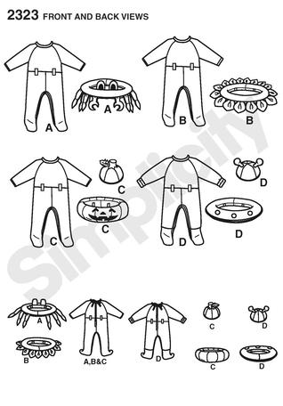 Simplicity 2323 Babies' Costumes
