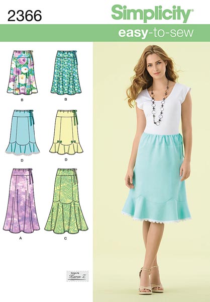 Simplicity 2366 Misses' Skirts