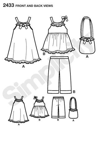 Simplicity 2433 Child's Dresses