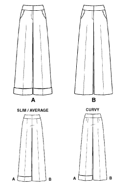 simplicity palazzo pants pattern