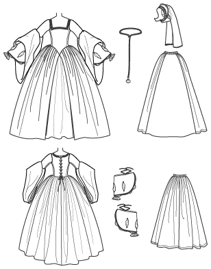 Simplicity 2589- Misses Tudor Costume