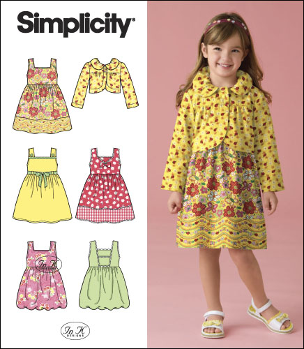 Simplicity 2680 Child Dress or Jumper and Jacket