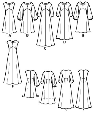 Simplicity 2801 Misses Day Or Evening Dresses