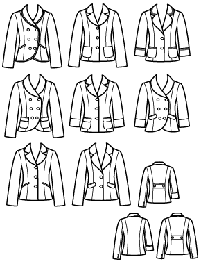 Simplicity 2810 Misses Lined Jackets Project Runway Collection