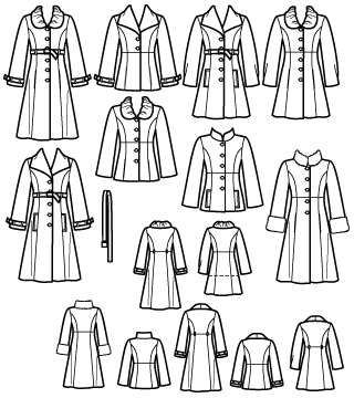 Simplicity 2812 Misses Lined Coat and Jacket Project Runway Collection