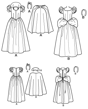 Simplicity COSTUME Pattern 2813 Ms ~Disney Princesses~ Cinderella & Snow White 