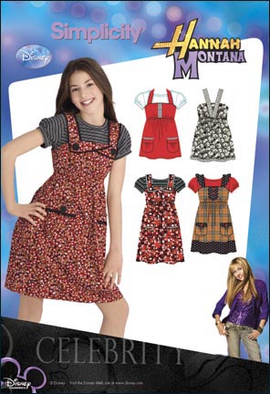 Patron Simplicity 7126 – Hannah Montana – Robe, Veste, Pantalon, Blouse De 8 à 16 Ans (Neuf)