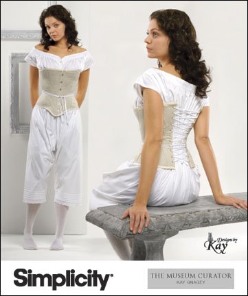 Simplicity Misses' Size 16-20 Drawers, Chemise & Corset Pattern, 1 Each 