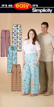 Simplicity 3643 Plus Size Unisex Pajama Pants