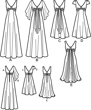 Simplicity 3785 Misses Special Occasion Gowns