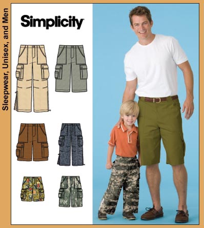 Simplicity 3891 Men's Cargo Pants