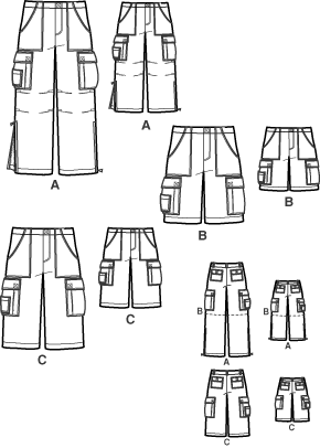 Cargo pants sewing pattern