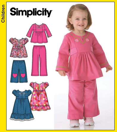 Simplicity 4107 Toddlers' Wardrobe