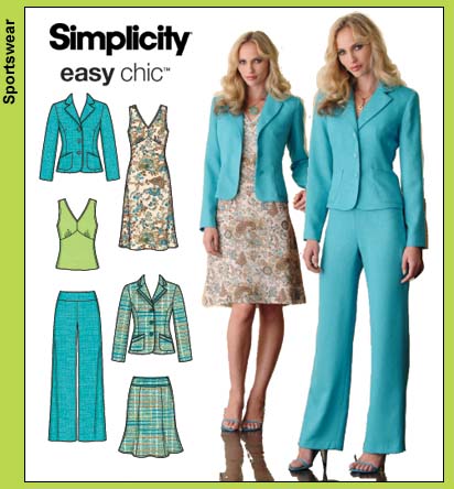 New Simplicity 2977 Pattern Summer Dress Skirt Pants Top Jacket for Women  Misses Size 18 20 22 24 26 Thesupplyloft1 -  Hong Kong