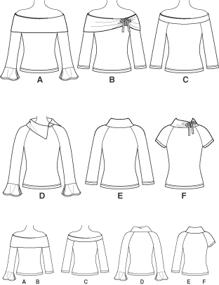 Sewing Pattern Raglan Sleeved Top Size 00-12 