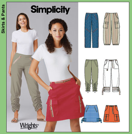 Simplicity 5102 pants and skirt w/ zippers