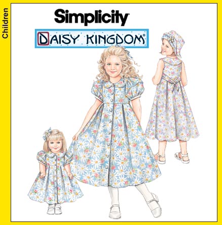 Simp 4058 Daisy Kingdom Girls' Dress & Jacket Pattern 