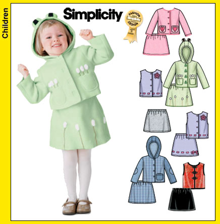 Simplicity 5370 Toddler's Jacket & Vest