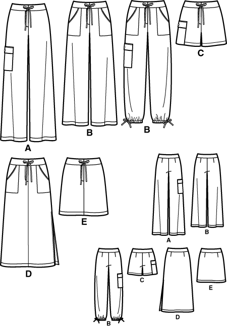 Simplicity 5458 Wide-leg pants sewing pattern