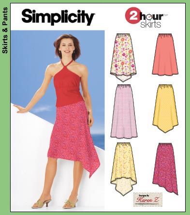 Simplicity 5505 misses pull-on skirts