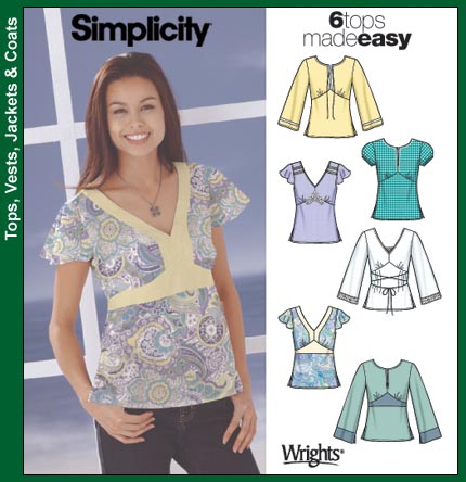 Simplicity 5556 6 tops made easy